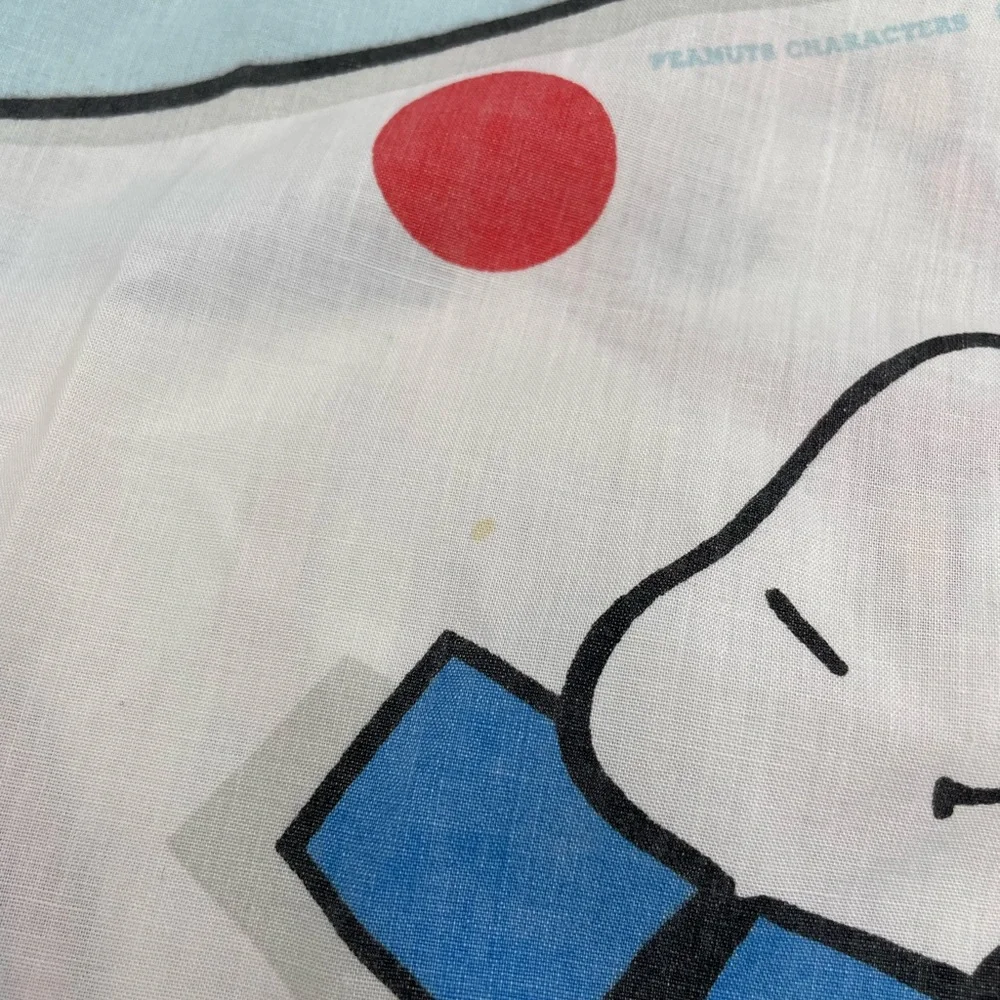 Rare 1960s vintage  Peanuts Twin Flat Sheet Snoopy